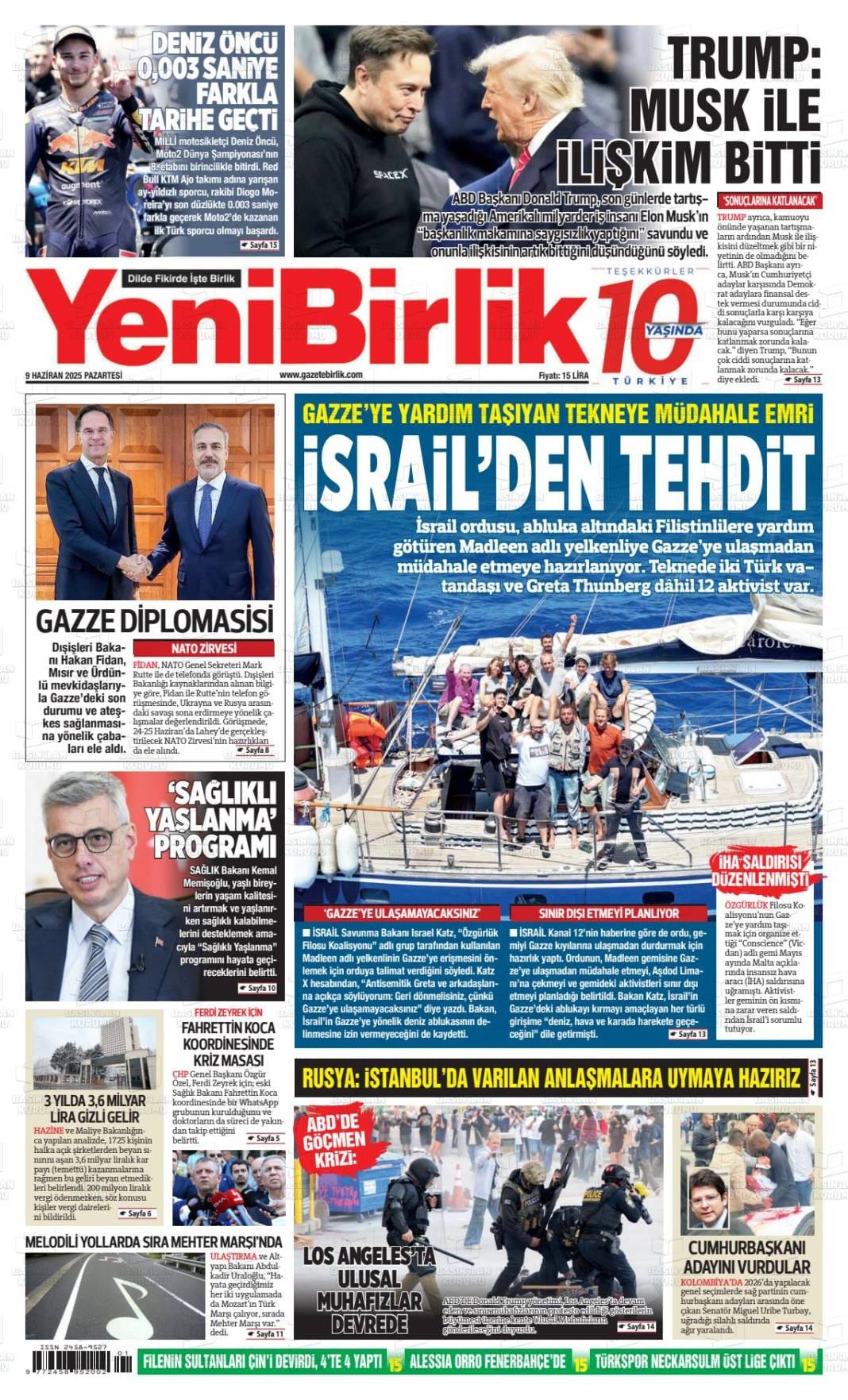 Türkiye’nin gündemi bu başlıklarda! İşte 10 Haziran gazete manşetleri... 14